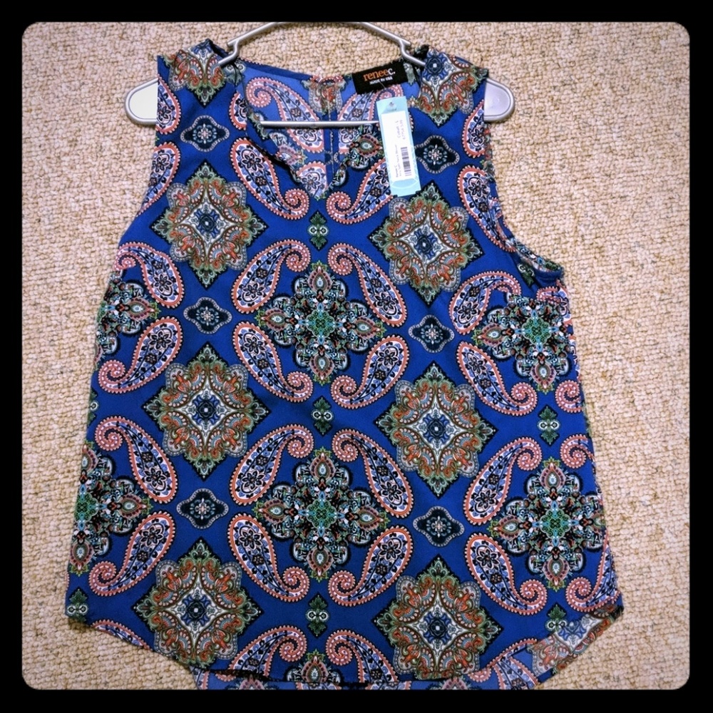 Jory split neck blouse